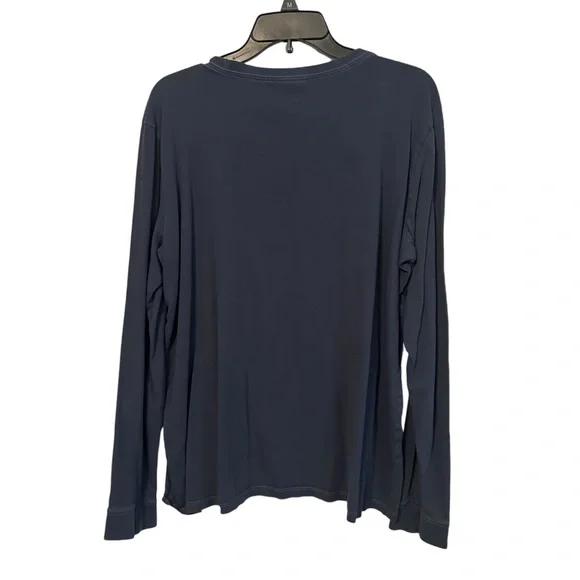 Life is Good Navy Blue Amman Fall Maple Leaf Long Sleeve Tee Shirt XL - Picture 2 of 6